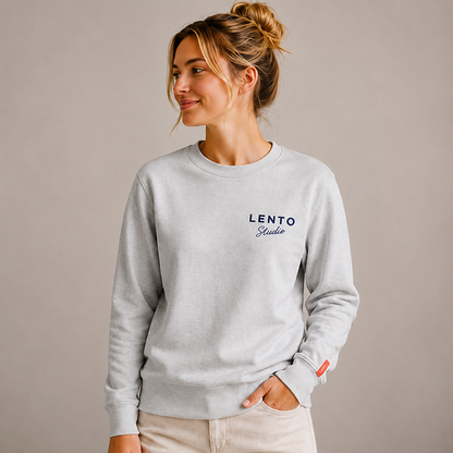 LENTO Studio Sweater – Light grey