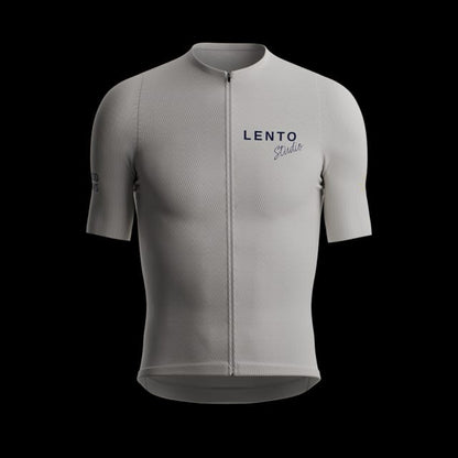 LENTO Men's Cycling Jersey – Beige